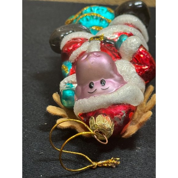 Vintage Best Of Santa Moose Glass Ornament - Picture 11 of 12